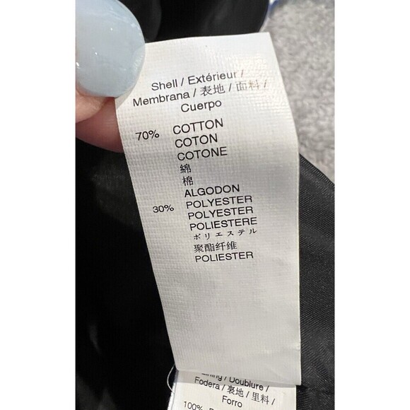 GAP Blue and White Striped Zip Up Short Jacket Coat Size 8 - Picture 7 of 8